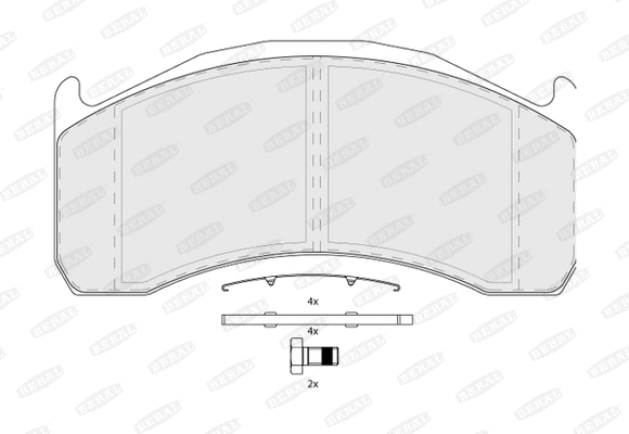 Brake Pad Set, disc brake (BCV29137TK)