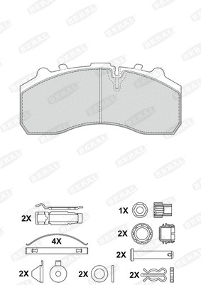 Brake Pad Set, disc brake (2917930004170834)