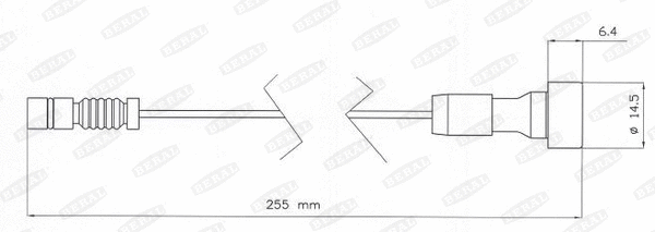 Warning Contact, brake pad wear (UAI201)