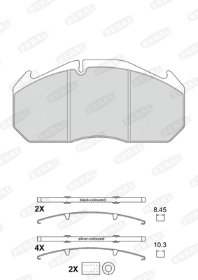 Brake Pad Set, disc brake (2905330004105394)