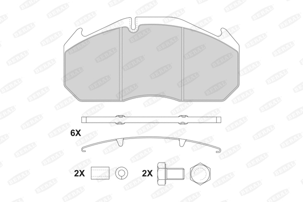 Brake Pad Set, disc brake (2908328004134224)