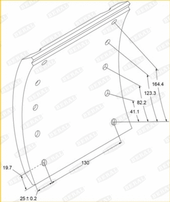 Brake Lining Kit, drum brake (1919117800015418)