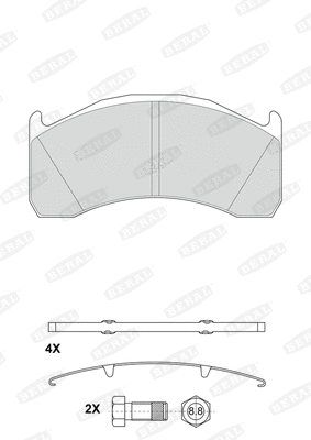 Brake Pad Set, disc brake (2913729004195624)