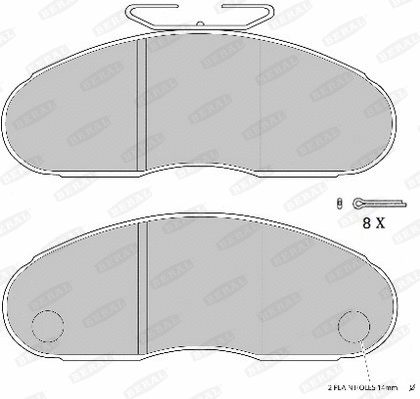 Brake Pad Set, disc brake (2907117004017083)