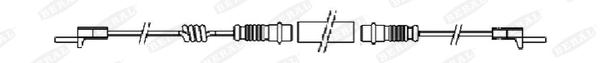 Warning Contact, brake pad wear (FAI103)