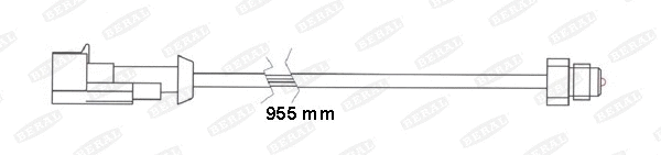 Warning Contact, brake pad wear (UAI211)
