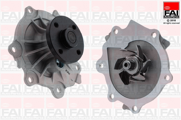 Water Pump, engine cooling (WP6672)