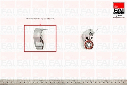 Tensioner Pulley, timing belt (T1163)