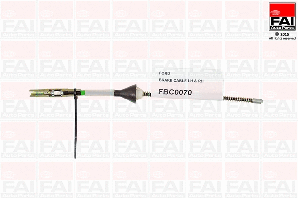 Cable Pull, parking brake (FBC0070)