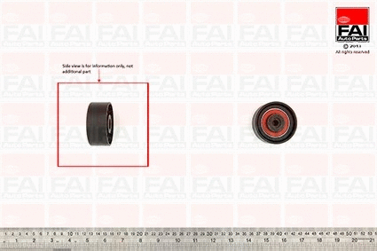Deflection/Guide Pulley, V-ribbed belt (T9594)
