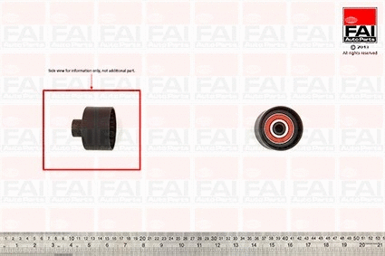 Deflection/Guide Pulley, timing belt (T9322)