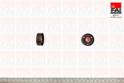 Deflection/Guide Pulley, V-ribbed belt (T1068)