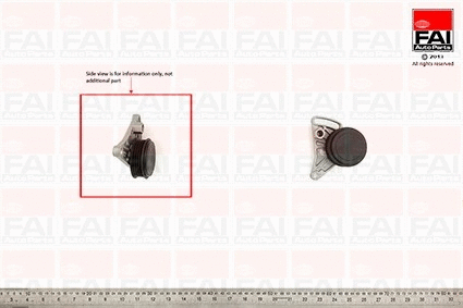 Tensioner Pulley, V-ribbed belt (T1000)