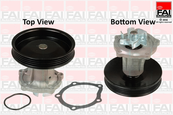 Water Pump, engine cooling (WP6562)