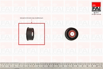 Deflection/Guide Pulley, timing belt (T9400)