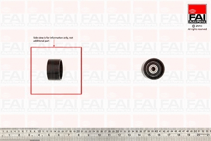 Deflection/Guide Pulley, timing belt (T9775)