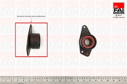 Deflection/Guide Pulley, timing belt (T9396)