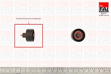 Deflection/Guide Pulley, timing belt (T9350)