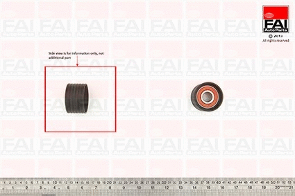 Deflection/Guide Pulley, timing belt (T9512)