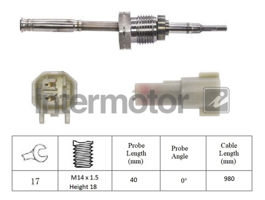 Sensor, exhaust gas temperature (27388)