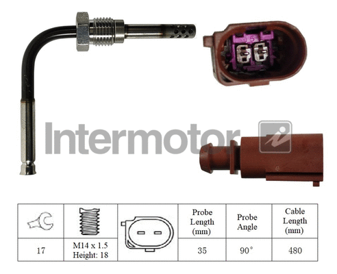 Sensor, exhaust gas temperature (27250)