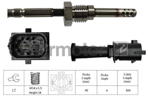 Sensor, exhaust gas temperature (27182)