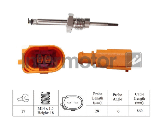 Sensor, exhaust gas temperature (27324)