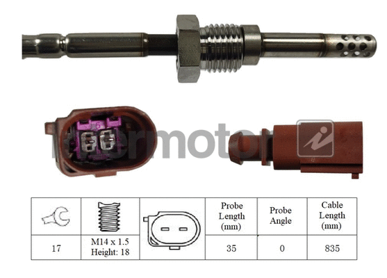 Sensor, exhaust gas temperature (27092)