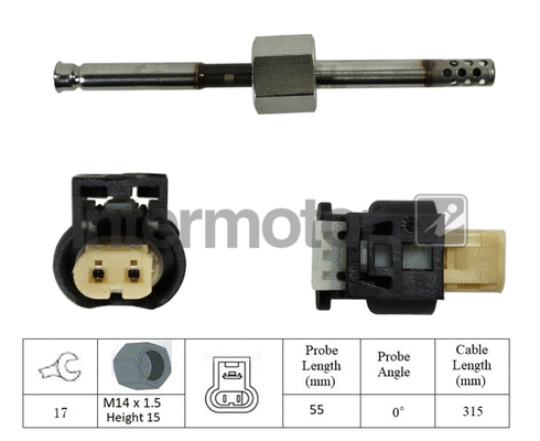 Sensor, exhaust gas temperature (27175)