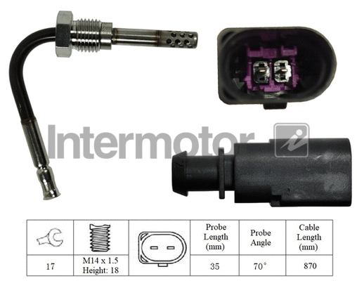 Sensor, exhaust gas temperature (27251)