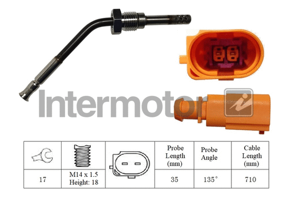 Sensor, exhaust gas temperature (27323)