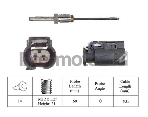 Sensor, exhaust gas temperature (27386)