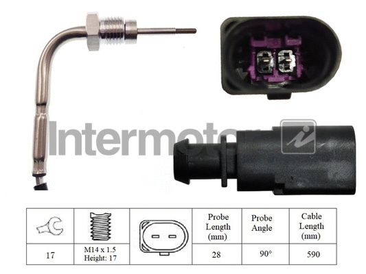 Sensor, exhaust gas temperature (27366)