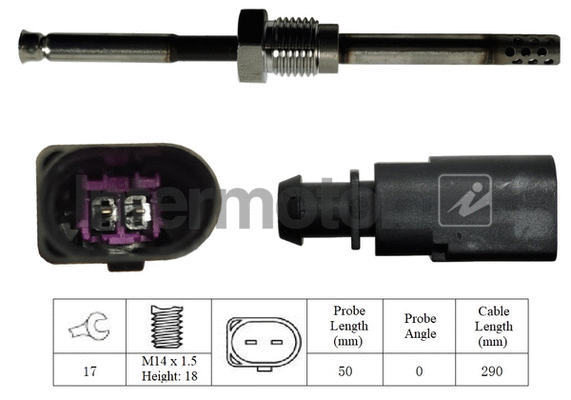 Sensor, exhaust gas temperature (27297)