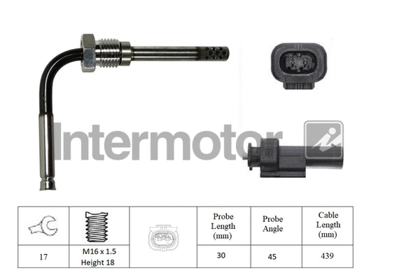 Sensor, exhaust gas temperature (27403)