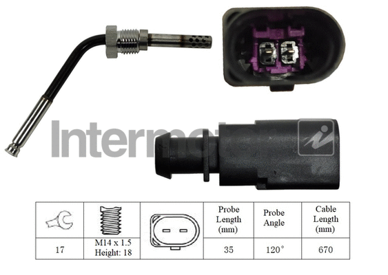 Sensor, exhaust gas temperature (27227)