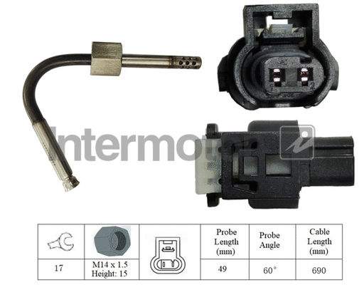 Sensor, exhaust gas temperature (27178)