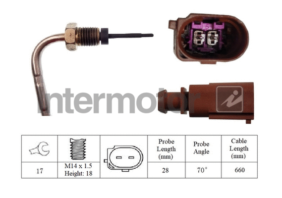 Sensor, exhaust gas temperature (27190)