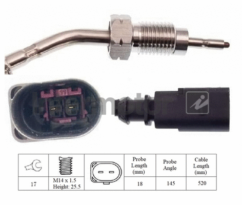 Sensor, exhaust gas temperature (27308)