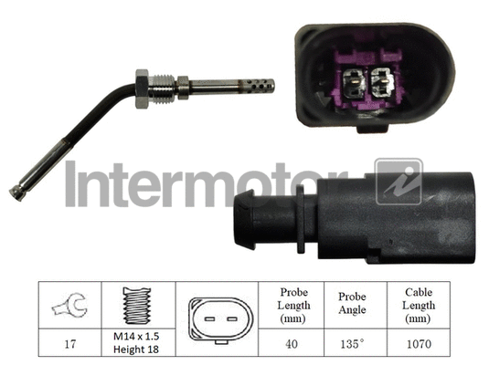 Sensor, exhaust gas temperature (27410)