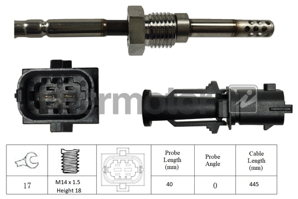 Sensor, exhaust gas temperature (27094)