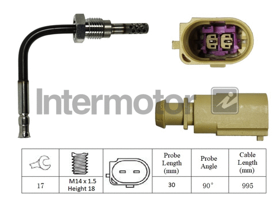 Sensor, exhaust gas temperature (27246)