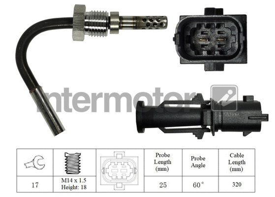 Sensor, exhaust gas temperature (27096)