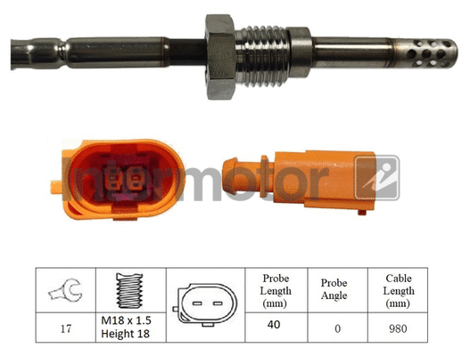Sensor, exhaust gas temperature (27053)