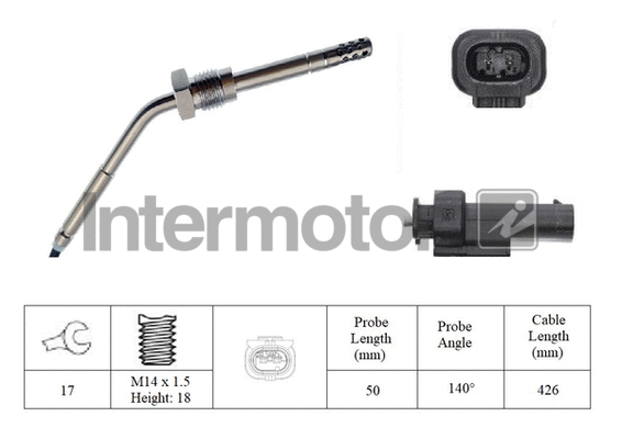 Sensor, exhaust gas temperature (27404)