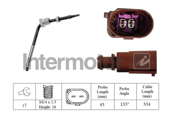 Sensor, exhaust gas temperature (27408)
