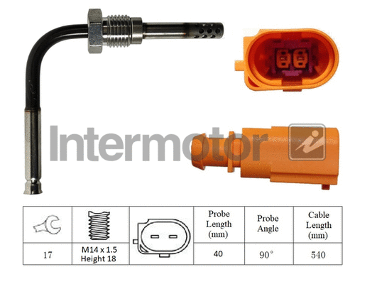 Sensor, exhaust gas temperature (27269)