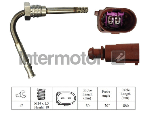 Sensor, exhaust gas temperature (27054)
