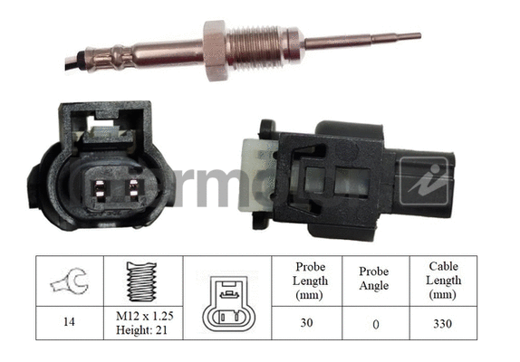Sensor, exhaust gas temperature (27400)