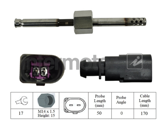 Sensor, exhaust gas temperature (27072)